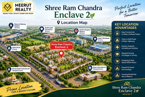Shree Ram Chandra Enclave 2 Meerut Location Map.png