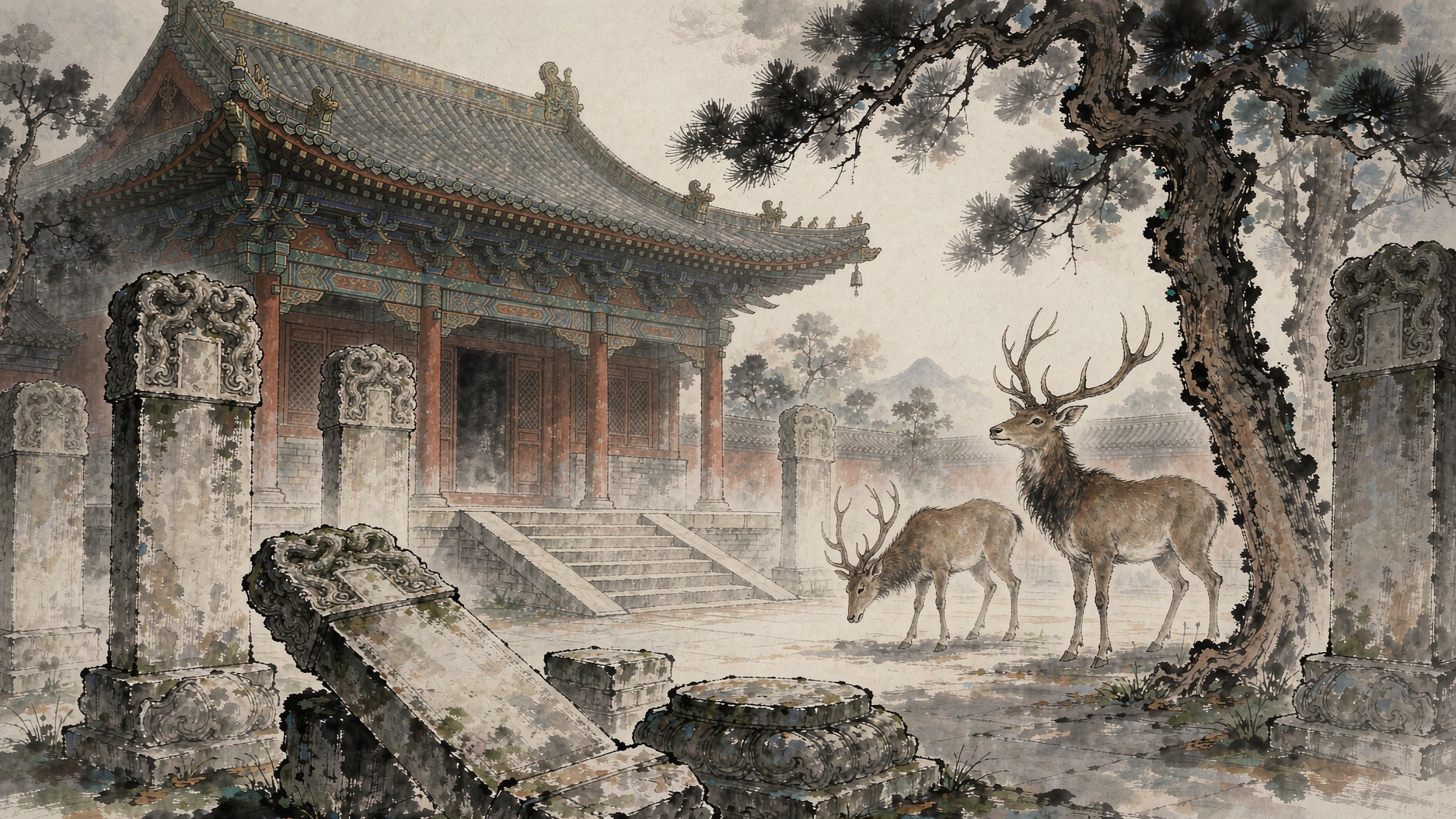 鹿邑·古殿碑刻细节