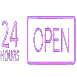 24 hour neon