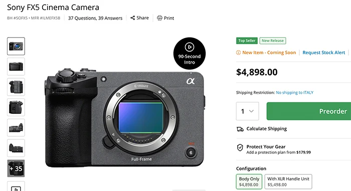 Sony FX5: Hướng Dẫn Chi Tiết và Lý Giải 'Cơn Khát' Thị Trường