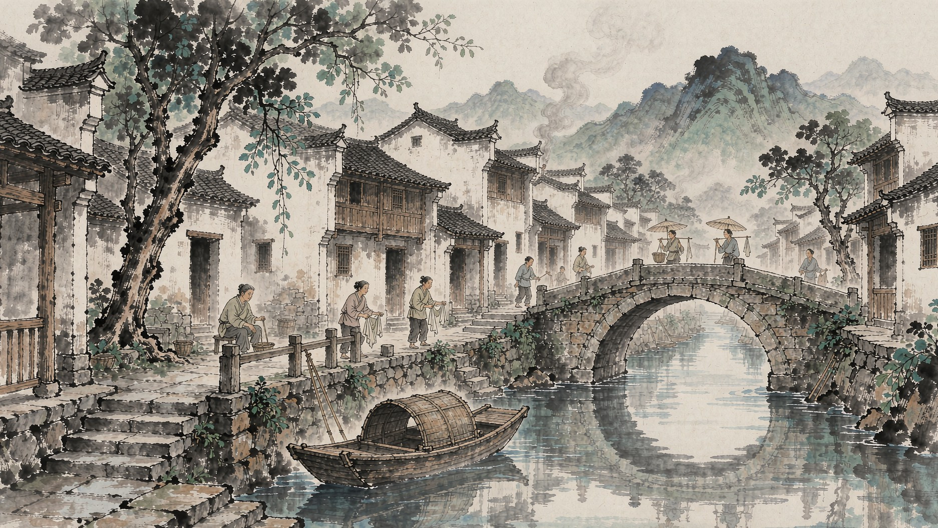 灵渠沿岸水街人文风貌