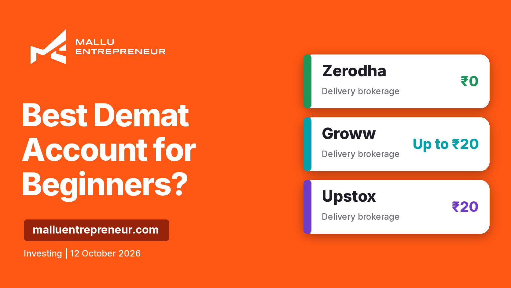 Best demat account for beginners: Upstox vs Zerodha vs Groww