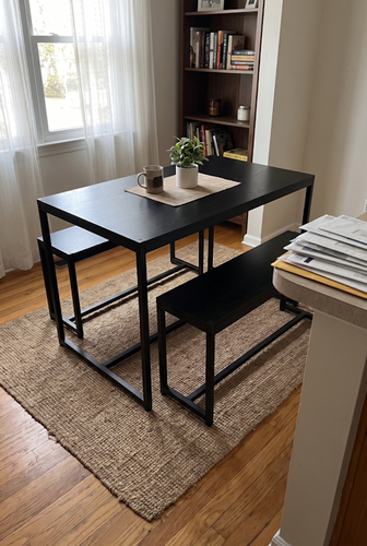 Why a Black Bench Dining Table Set Hides Everyday Marks Better Than Lighter Finishes.png