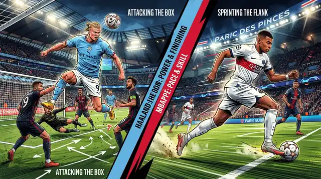 Haaland vs. Mbappééé: Two Ways to Score