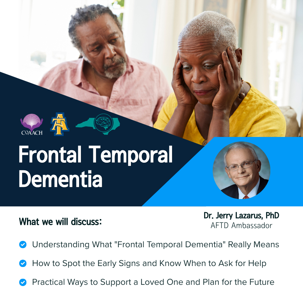 Front Temporal Dementia Event Flyer