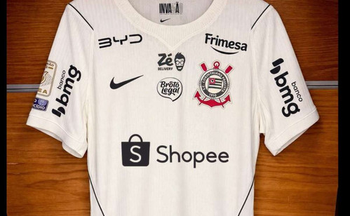 Shopee estreia como patrocinadora oficial do Corinthians contra o Palmeiras