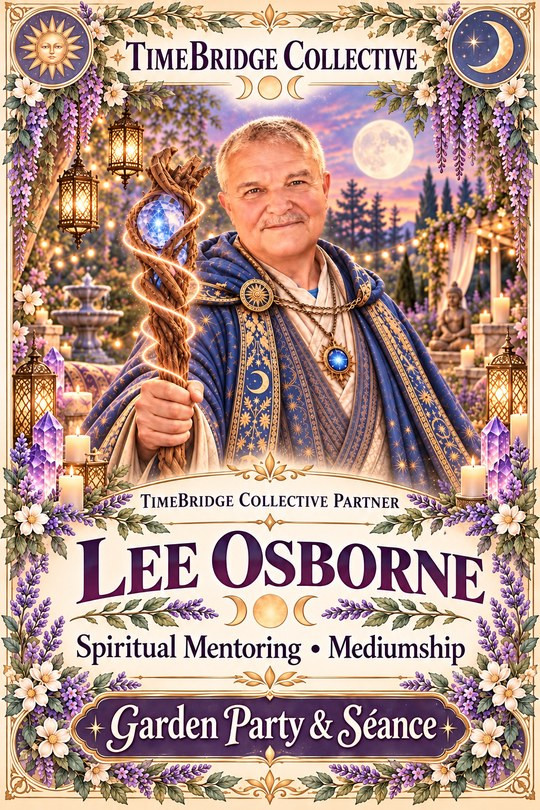 Lee Osborne, TimeBridge Collective Partner. Spiritual Mentoring and Mediumship.