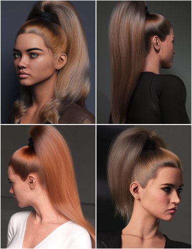 dforcestrandbased3in1highvolumehighponytailshairforgenesis900maindaz3d.1