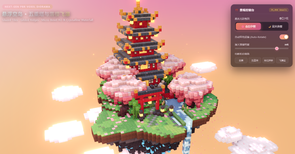 夕照全景
