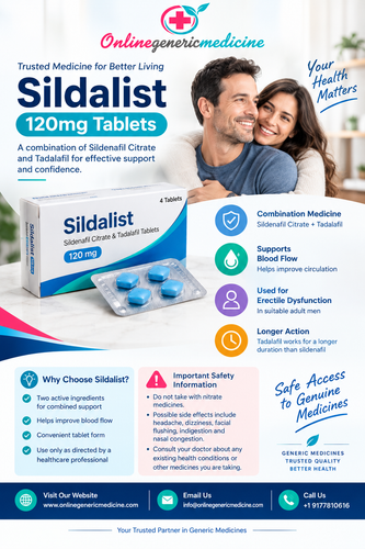 Sildalist 120mg Tablets – Composition,Uses, and Precautions-OnlineGenericMedicine. Com.2
