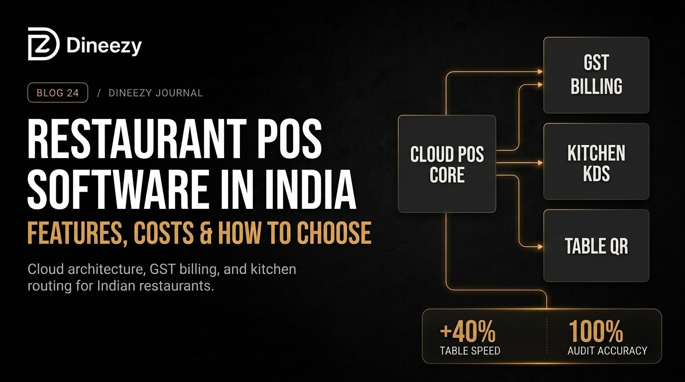 Restaurant POS Software in India: Features, Costs and How to Choose - Dineezy Journal