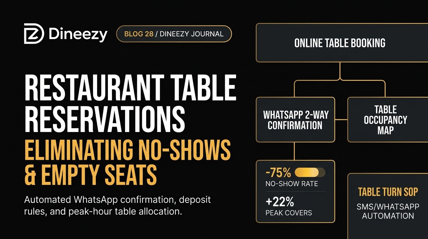 Restaurant Table Reservation Systems: Features, Benefits and How to Reduce No-Shows - Dineezy Journal