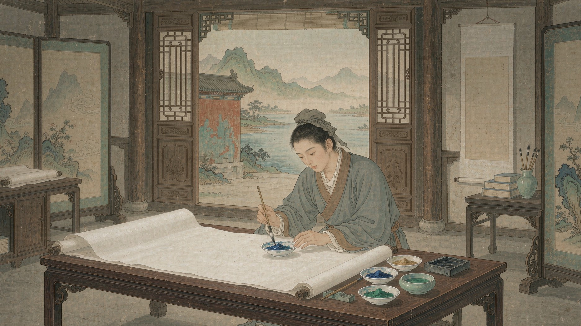 千里江山图·画院少年