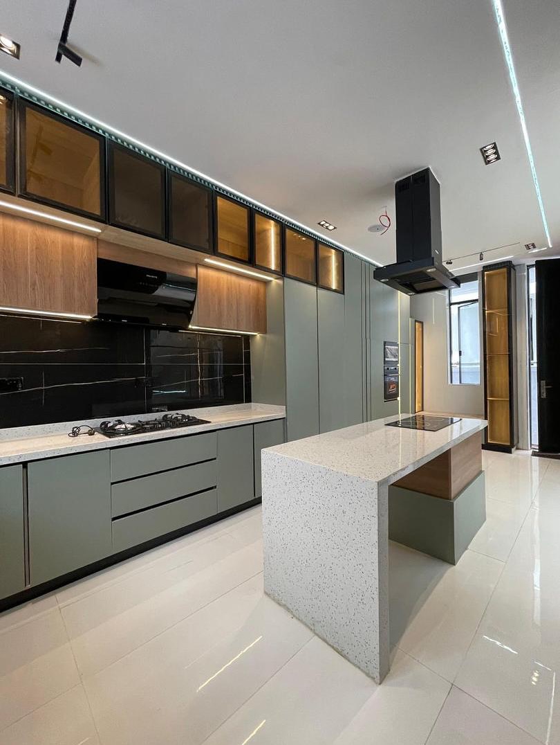 Luxury 6-Bedroom Contemporary Home - Swimming pool and outdoor leisure area view 1