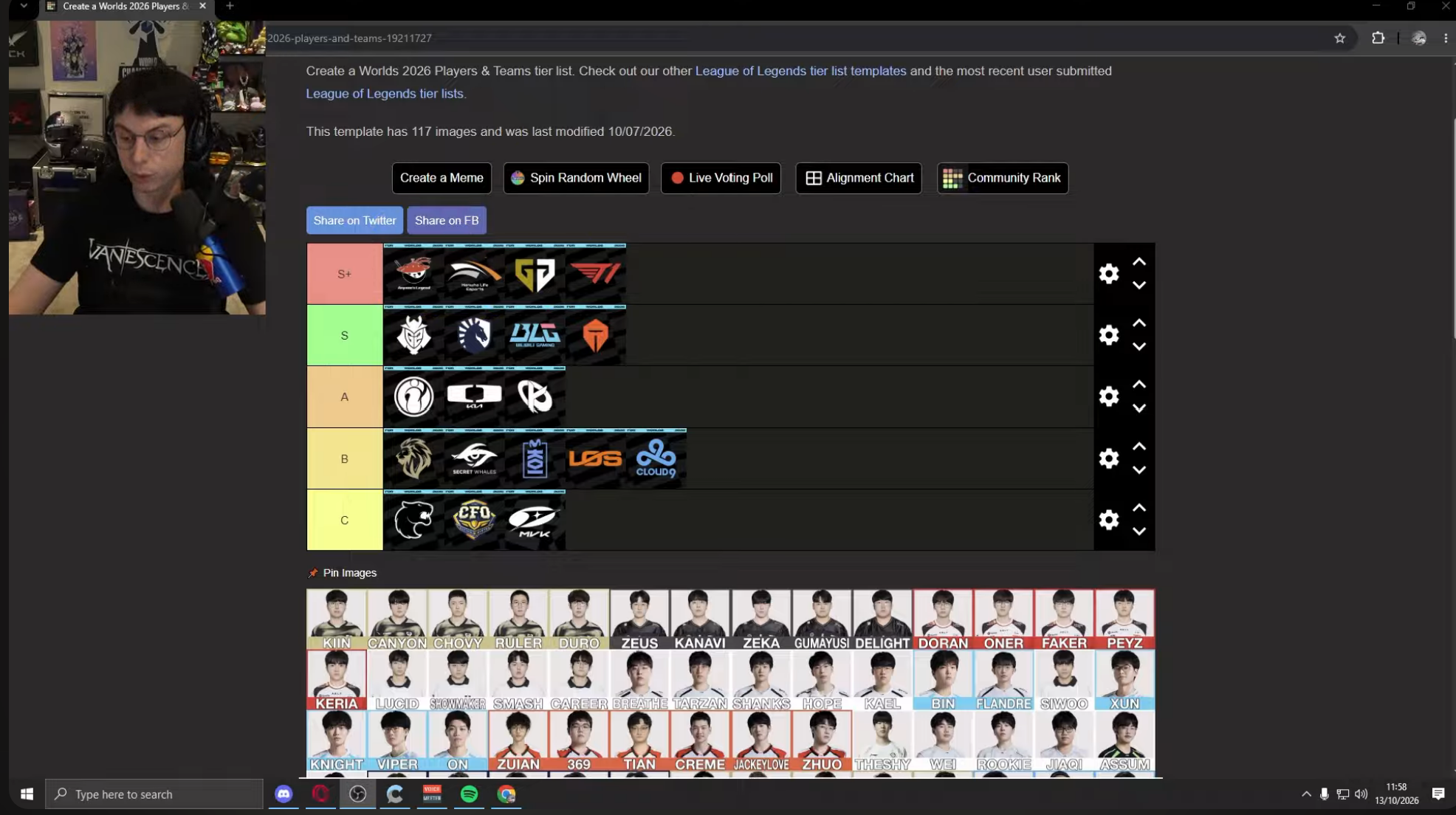 [閒聊] Caedrel 的世界賽隊伍 tierlist - 英雄聯盟 - PTT.BEST 批踢踢爆文 2