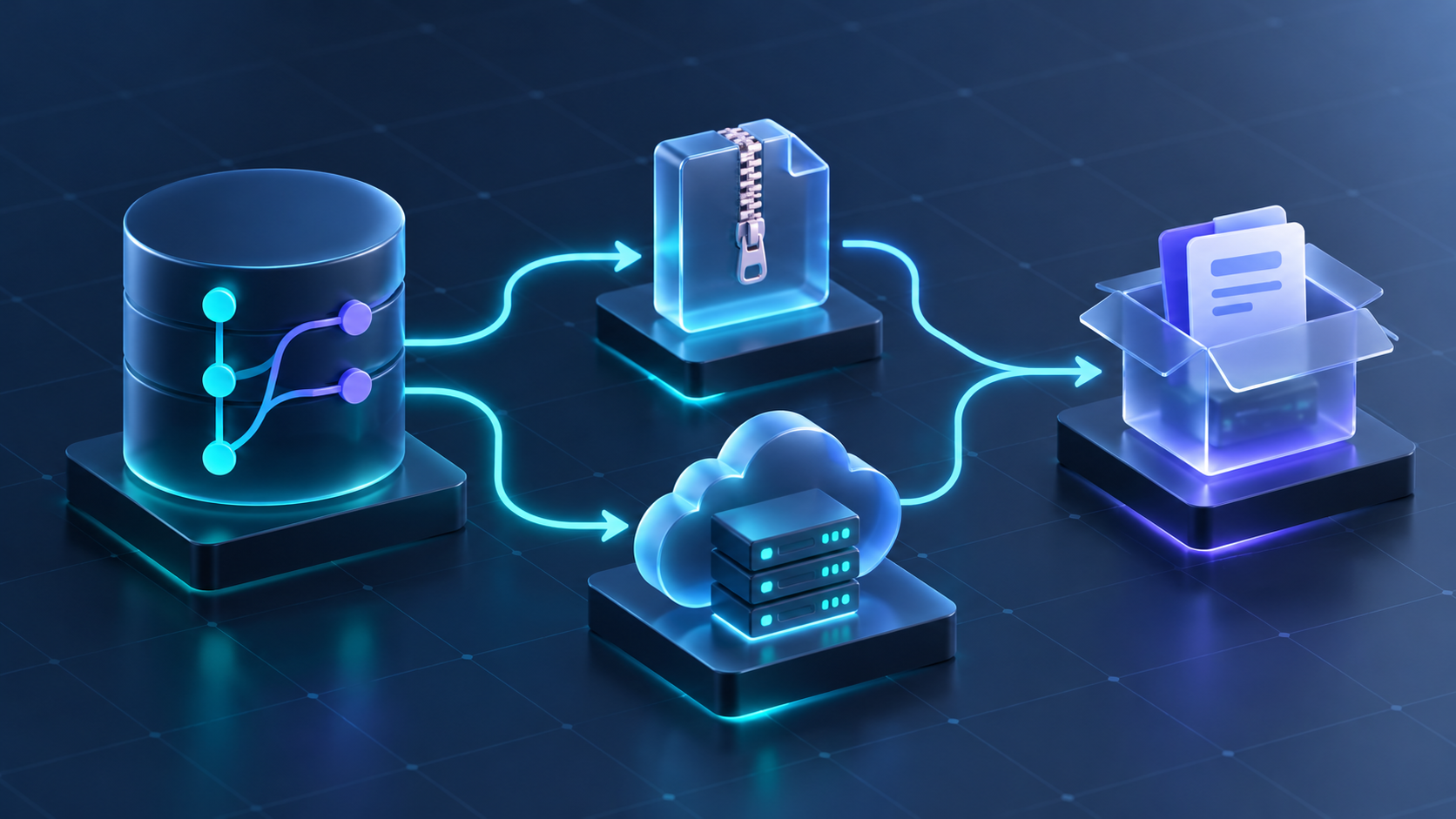 Versioned static site handoff routed to archive cloud hosting and client delivery