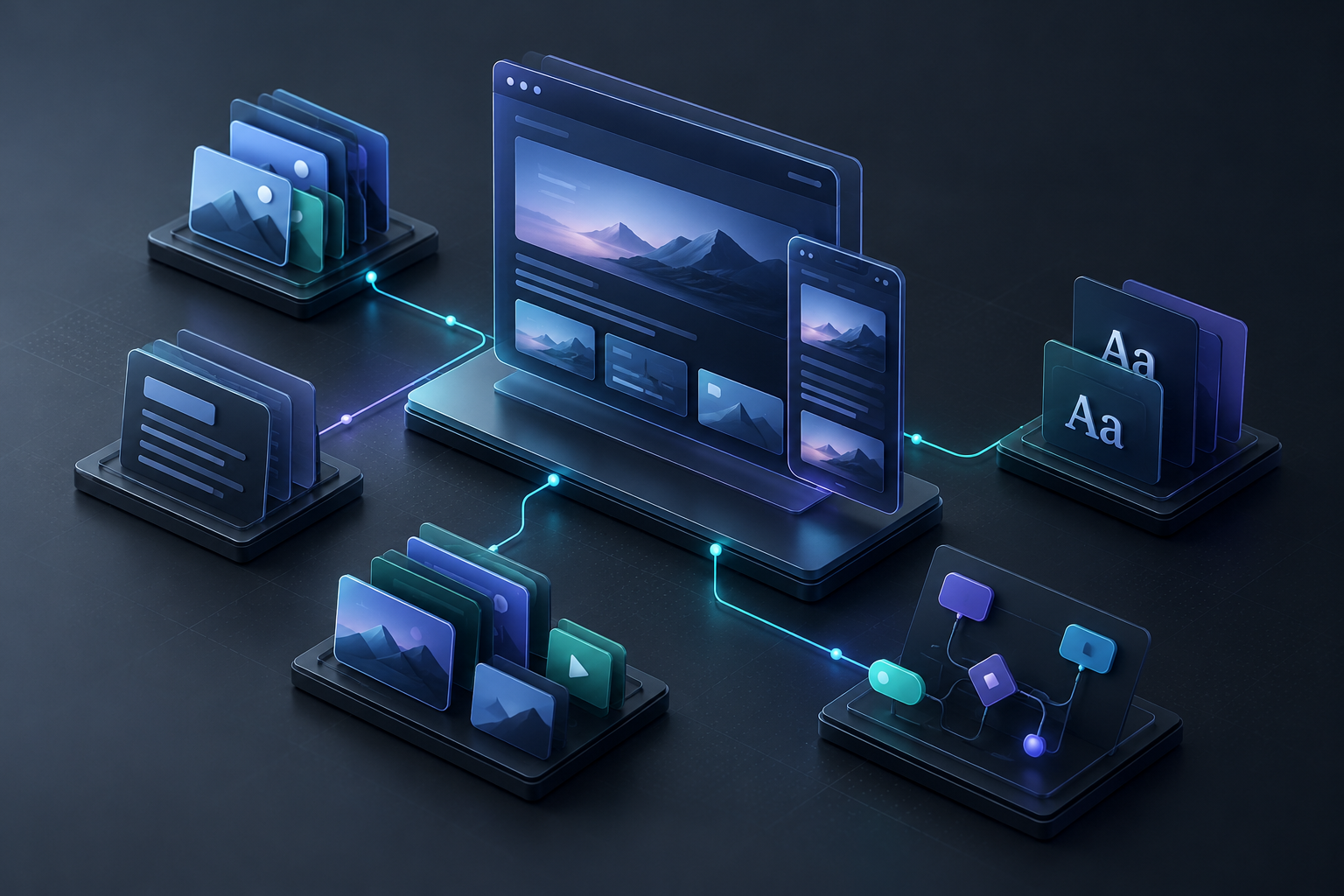 Framer site inventory with pages media fonts and interactive assets
