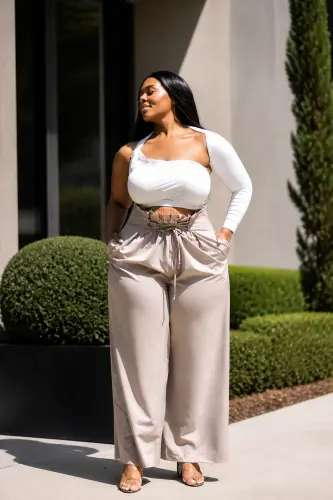 tummy friendly plus size summer outfits over 40 2 chic summer wide leg trouser 1791868035.4