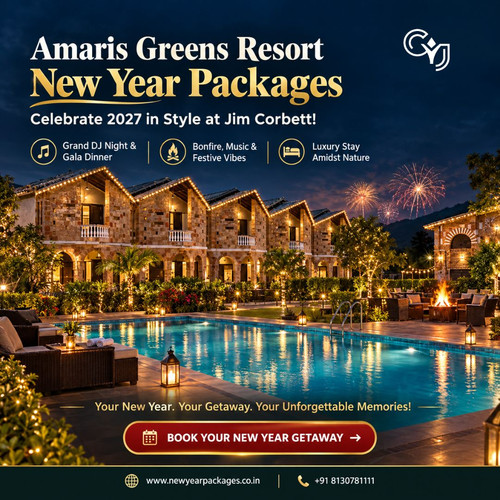 New Year Packages at Amaris Greens Resort Jim Corbett – Celebrate New Year 2027 in Nature.1