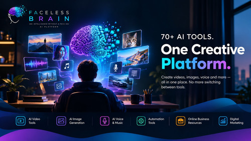 70+ AI Tools in One Creative Platform – Faceless Brain.jpg