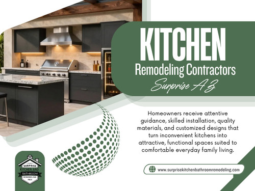 That is why Kitchen remodeling contractors Surprise AZ may study movement through the space before recommending major changes. The question is simple: where do people actually walk, stop, reach, cook, clean, and store things?

Click here for more information: https://www.surprisekitchenbathroomremodeling.com/kitchen-remodel

Find Us On Google Map: https://maps.app.goo.gl/yUwD1CZamFyzAZo18

Address: 14239 W Bell Rd, UNIT 218, Surprise, AZ, 85374
Phone Number: +1(623) 294-8138

Read Our Blogs:
https://surprisekitchenbat.wixsite.com/kitchenremodelingaz
https://surprisekitchenbathroomremodeling.weebly.com/
https://surprisekitchenbathroomremodeling.mystrikingly.com/

More Links:
https://solo.to/kitchenremodelingaz
https://vimeo.com/kitchenremodelingaz
https://www.blurb.com/user/remodkitchen
https://www.twitch.tv/kitchenremodelingsurprise/