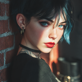 deb androgynous female with short black and blue hair up to h cea0a213 f9fc 49b7 a8eb 49a11e8f9146 3