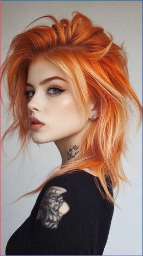 Copper Peach Hair with Bold Undercut.1