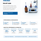 Automatic Potentiometric Titrator FM APT A200