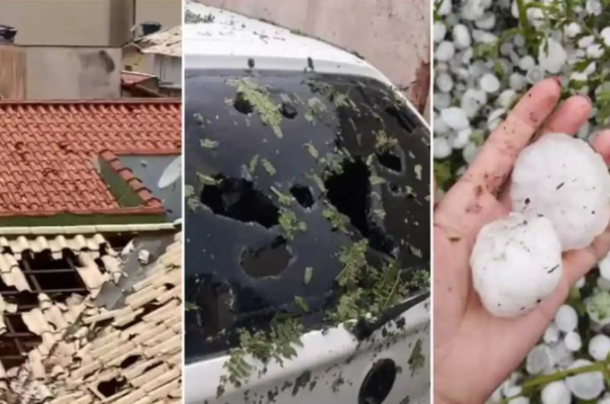 "Estamos sem teto": forte chuva de granizo deixa rastro de destruição no interior do RS