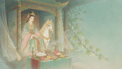 【民间传说】杭嘉湖蚕乡的蚕神信仰,从《搜神记》的“女化蚕”到含山“轧蚕花”·意象