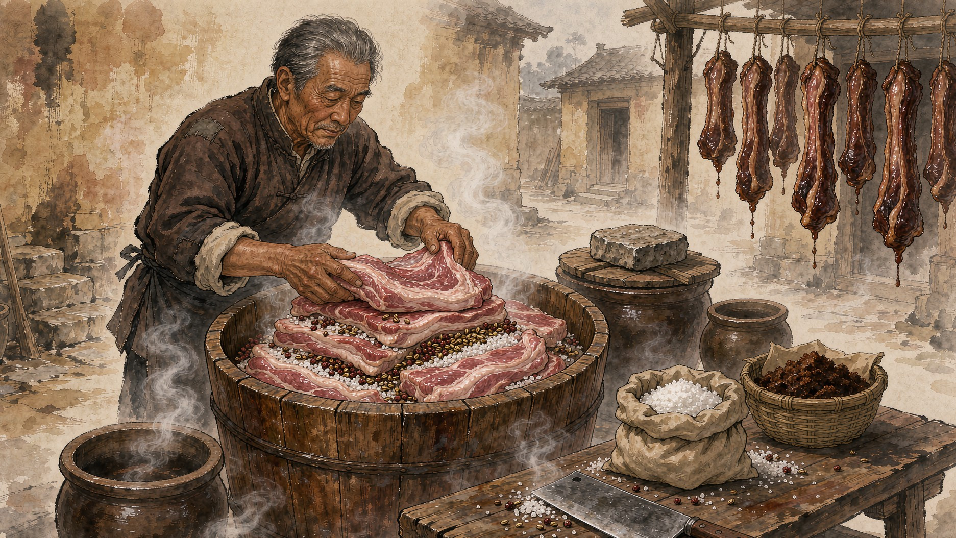 陇西腊肉·工艺