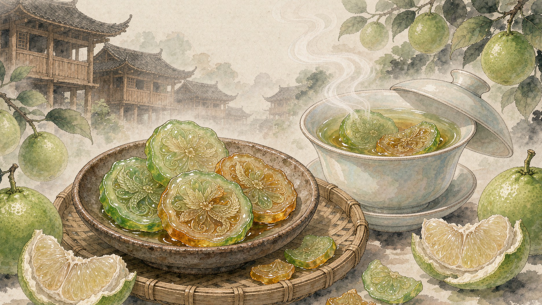 靖州雕花蜜饯