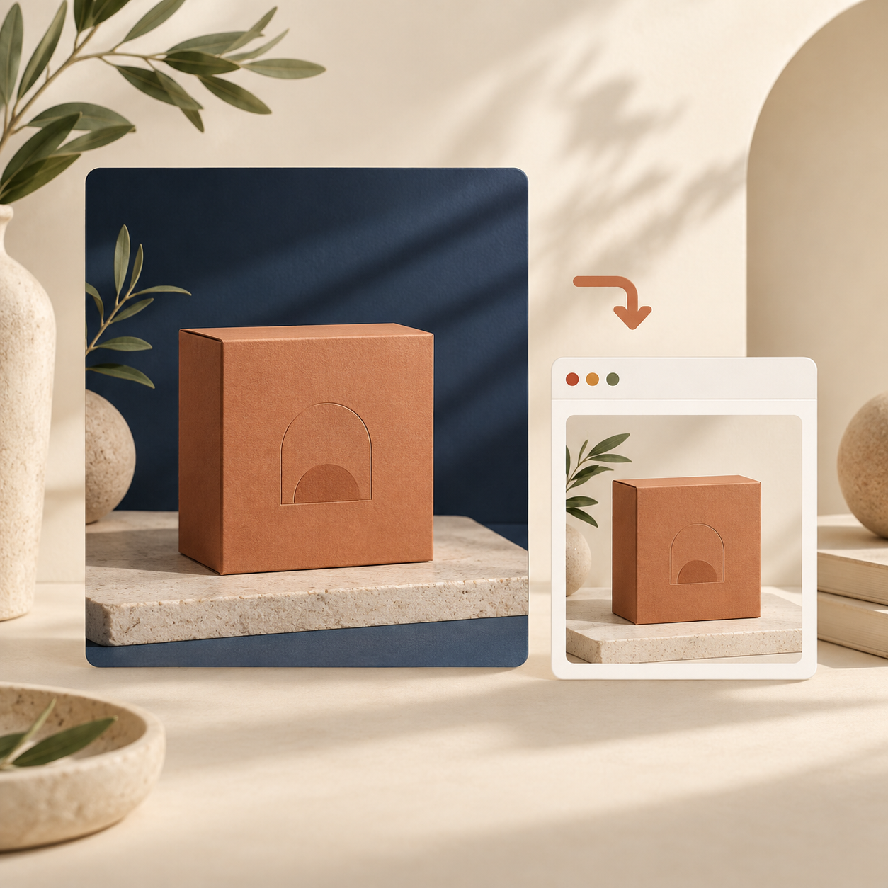 Optimizing a product image for a storefront
