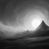 deb charcoal painting of beautiful mountains in front of a su a0d92815 f0c0 42f0 a305 66315ddb9159 2