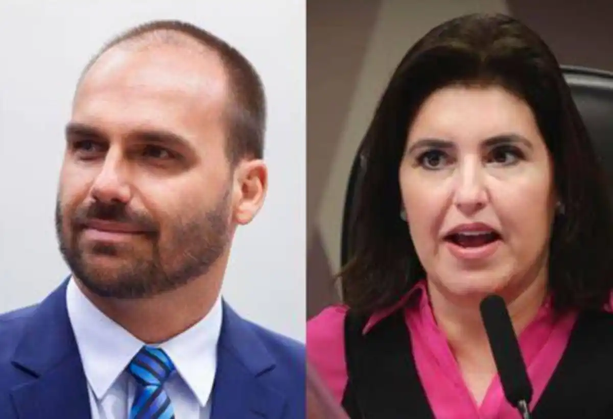 TRE-SP determina remoção de ataques de Eduardo Bolsonaro contra Simone Tebet