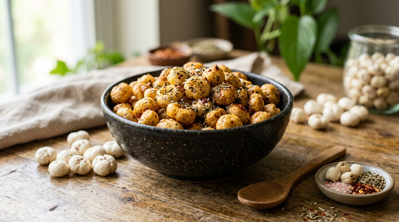 Roasted Makhana vs Popcorn Healthy Evening Snack