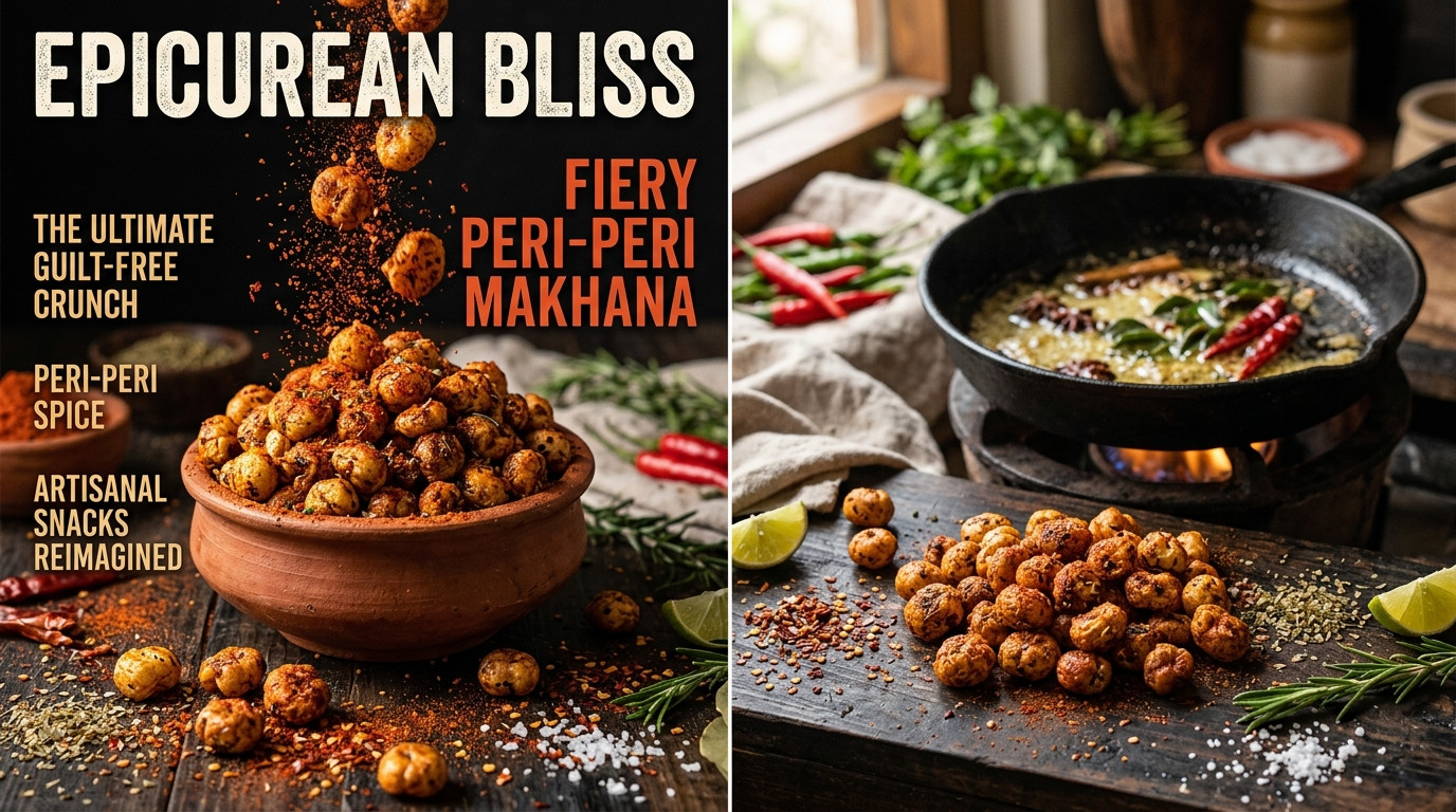 Crispy Peri Peri Roasted Makhana Recipe