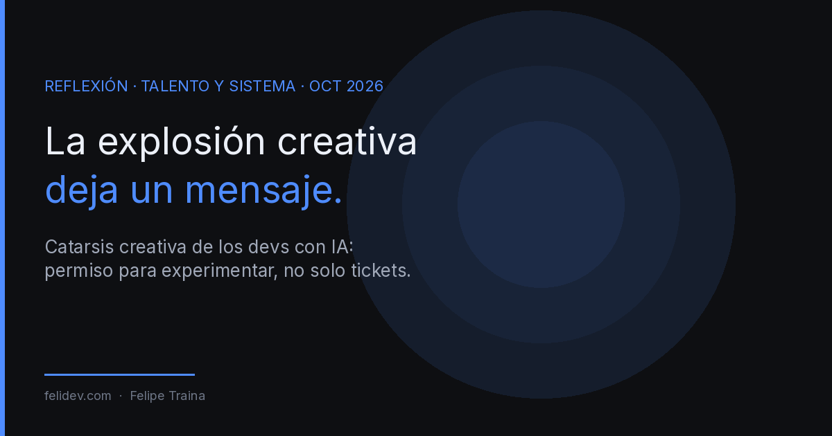Catarsis creativa de los devs con IA: no faltaba talento, faltaba permiso