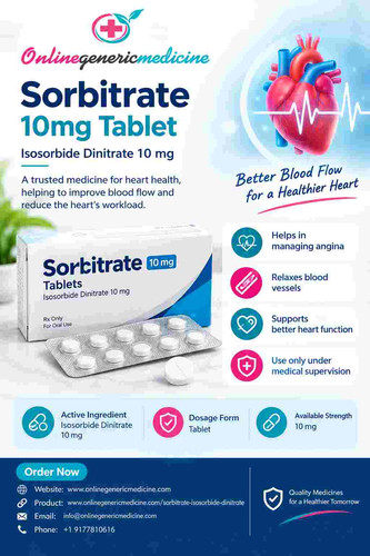 Sorbitrate 10mg Tablet – Isosorbide Dinitrate-OnlineGenericMedicine. com-.jpg