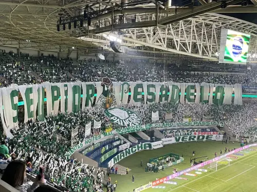 Derby chegando: Palmeiras e Corinthians atraem multidão ao Nubank Parque