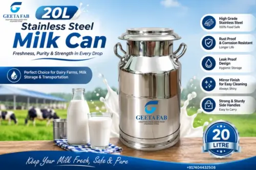 20 Litre Stainless Steel Milk Can.4