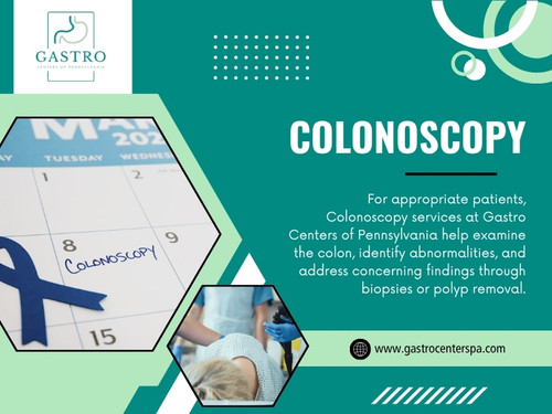 A colonoscopy lets a physician examine the inside of the colon. It may be used to investigate problems such as rectal bleeding or lasting bowel changes, and it can also form part of colorectal cancer screening.

Gastro Centers of Pennsylvania

Our Location:
King of Prussia: 216 Mall Blvd #120, King of Prussia, PA 19406, United States
Find Us On Google Map: https://maps.app.goo.gl/urcTXbfAmHQzMY5V7

Read Our Blogs:
https://gastrocenterspa.medium.com/
https://gastrocenterspa.mystrikingly.com/
https://gastrocenterspa.tumblr.com/

More Links:
https://bio.site/gastrocenterspa
https://peatix.com/user/30592065/view
https://speakerdeck.com/gastrocenterspa