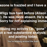 You're beating around the bush