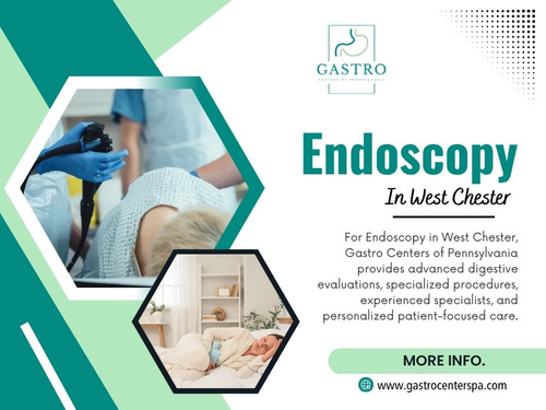 Endoscopy in West Chester generally refers to an upper endoscopic examination, which allows a doctor to look at areas such as the esophagus, stomach, and the beginning of the small intestine. A colonoscopy, on the other hand, examines the large intestine.

Click here for more information: https://www.gastrocenterspa.com/location/gastroenterologist-west-chester

Gastro Centers of Pennsylvania

West Chester patients are seen at our Malvern Office, 325 Central Ave Suite 100 Malvern PA 19355.
Find Us On Google Map: https://maps.app.goo.gl/h8tioTAjZTAyEEw97

Read Our Blogs:
https://gastrocenterspa.wordpress.com/
https://gastrocenterspa.tumblr.com/
https://gastrocenterspa.weebly.com/

More Links:
https://beacons.ai/gastrocenterspa
https://gravatar.com/gastrocenterspa
https://triberr.com/gastrocenterspa