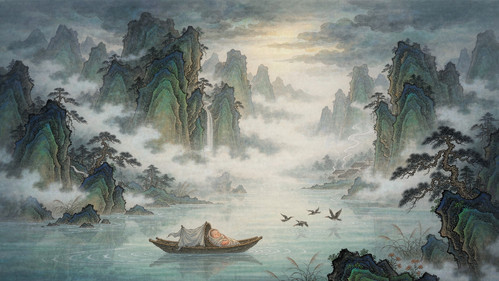 长白山圆池传说·意象