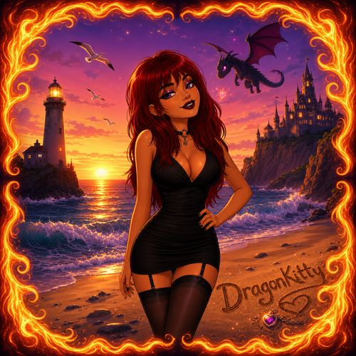 dragonkitty 1 tooned on beach Copy Copy.png