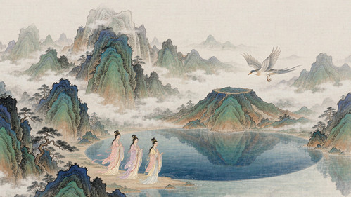 长白山圆池传说