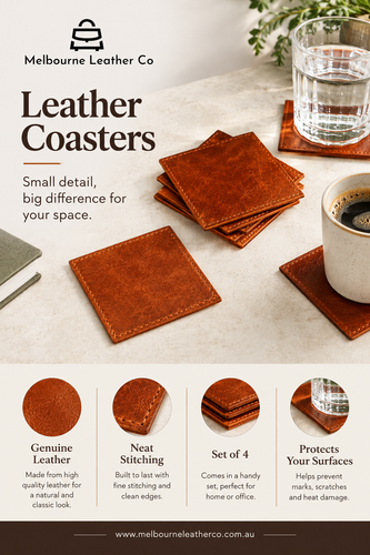 Shop Leather Coasters for a Stylish Table.png