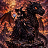 dragon &amp; witch awesome