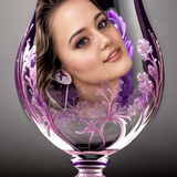 penny in a glass enhanced